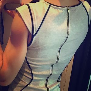 Grey cotton express dress